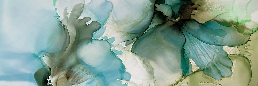Sage And Teal Florals 1 art print by Emma Catherine Debs for $57.95 CAD