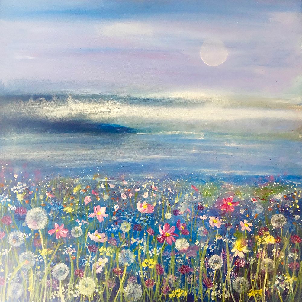 Flowers And Sea 1 art print by Emma Catherine Debs for $57.95 CAD