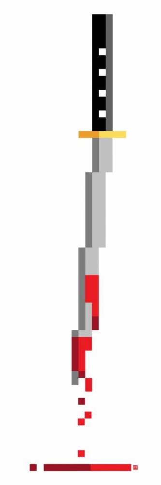 Pixel Blade art print by Enrique Rodriquez Jr. for $57.95 CAD