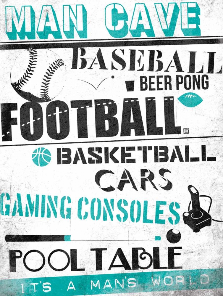 ManCave A3 art print by Enrique Rodriquez Jr. for $57.95 CAD