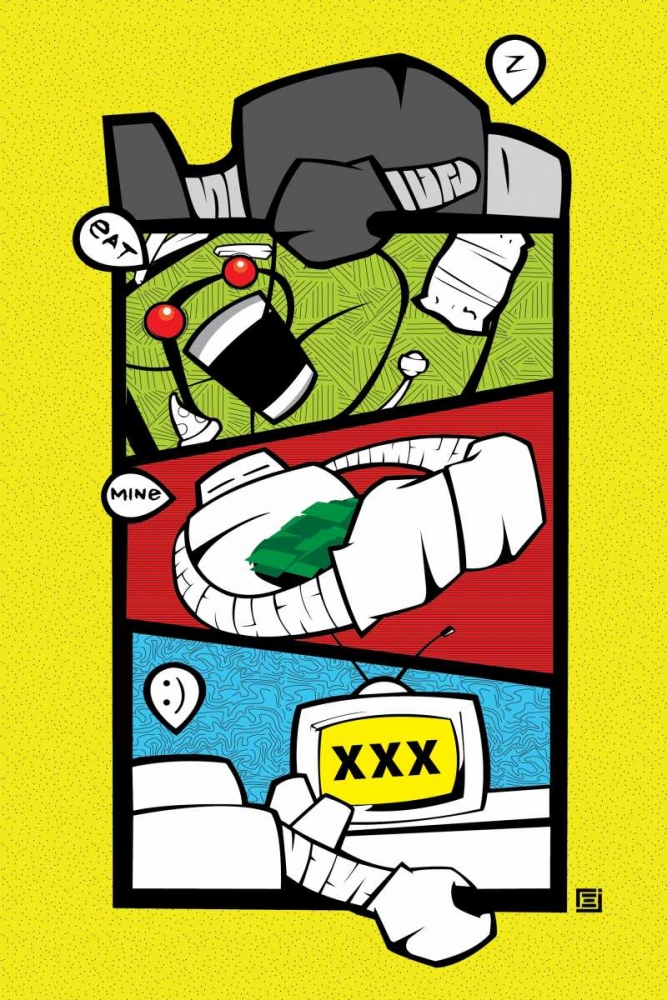 Robot art print by Enrique Rodriquez Jr. for $57.95 CAD