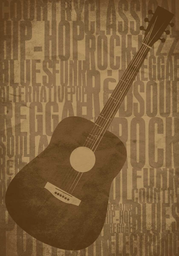 Guitars Type C art print by Enrique Rodriquez Jr. for $57.95 CAD