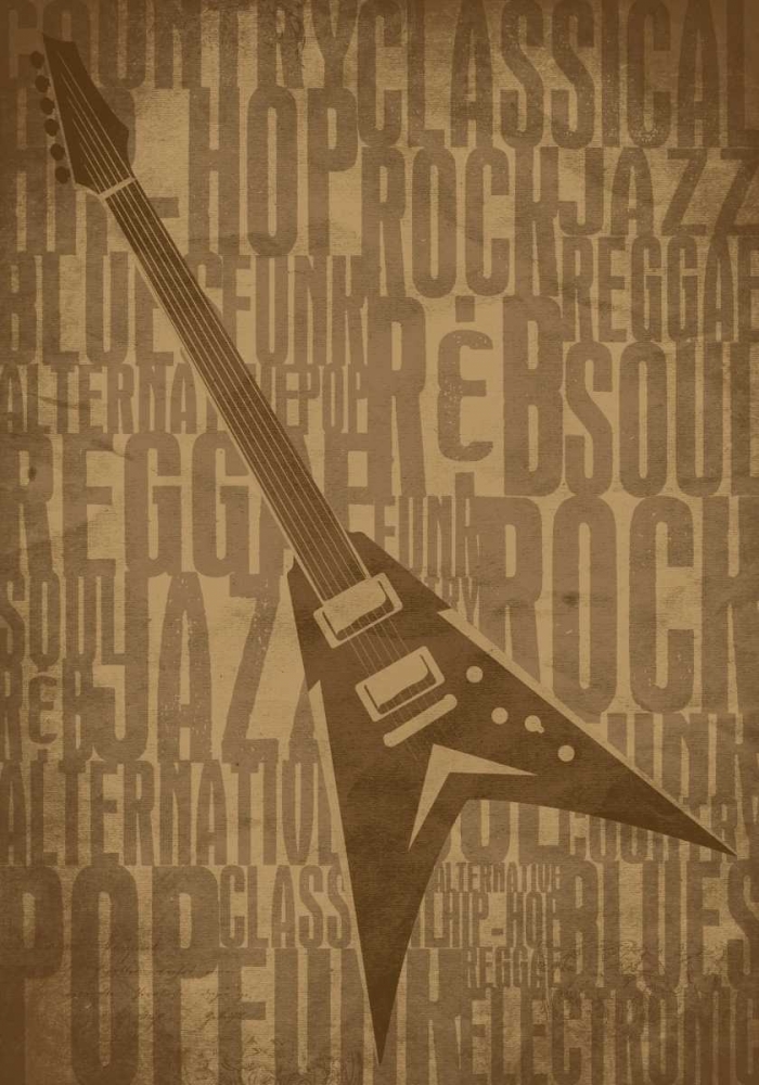 Guitars Type D art print by Enrique Rodriquez Jr. for $57.95 CAD