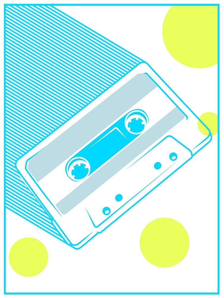 Cassette art print by Enrique Rodriquez Jr. for $57.95 CAD