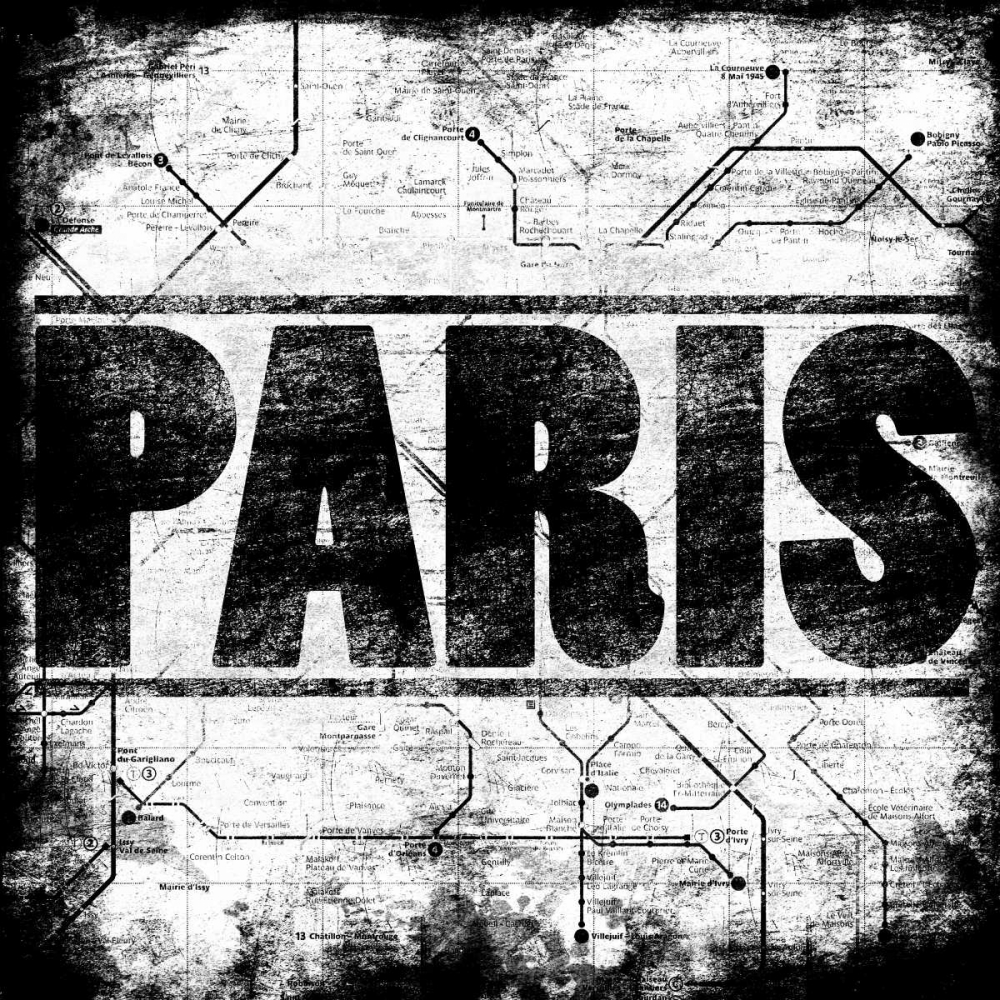 Paris Metro art print by Enrique Rodriquez Jr. for $57.95 CAD