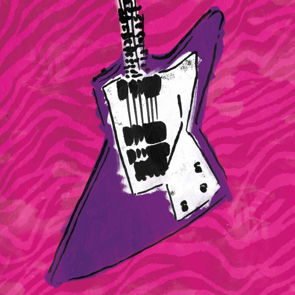 Girls Rule Guitar Zoom Mate art print by Enrique Rodriquez Jr. for $57.95 CAD