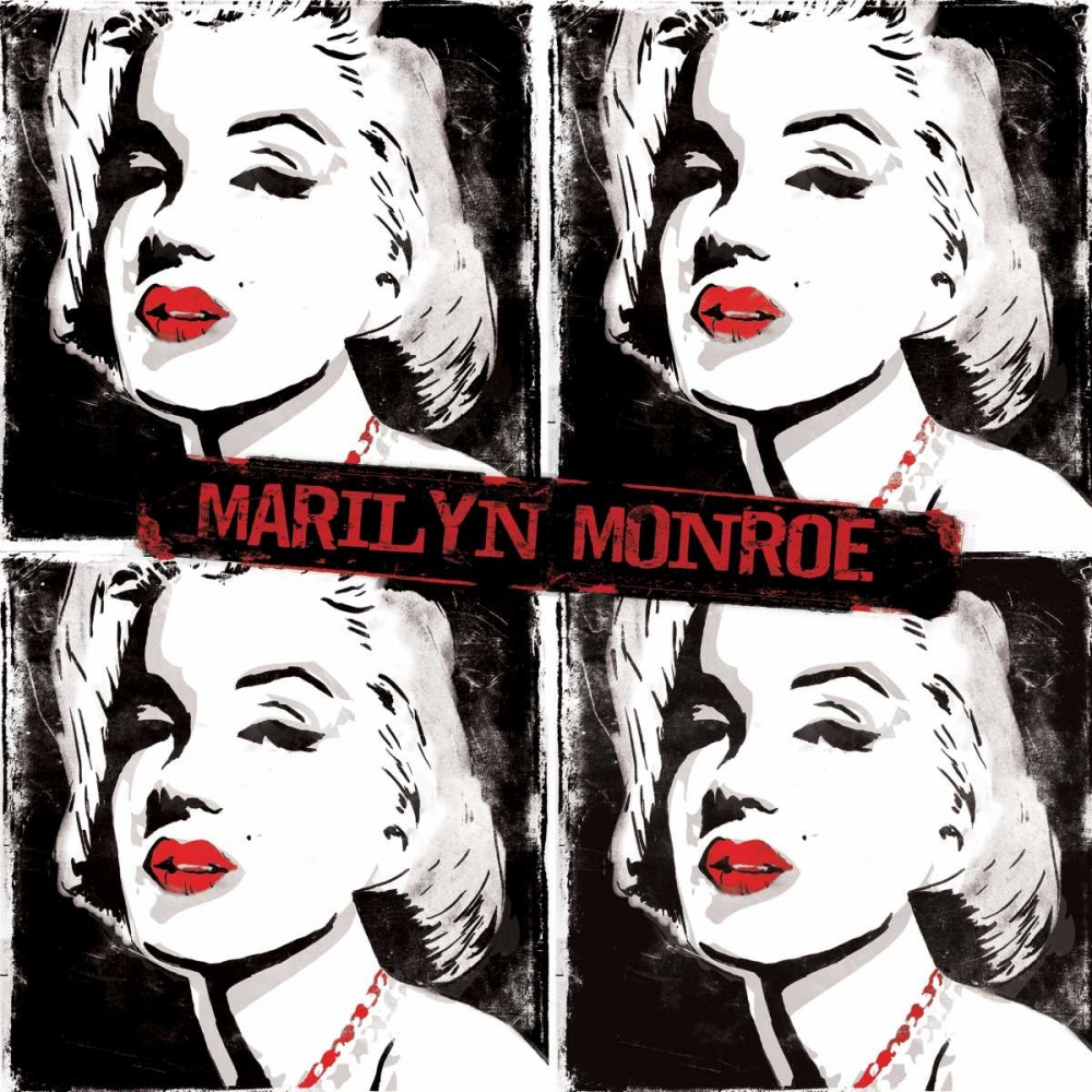 Red Monroe Watercolor art print by Enrique Rodriquez Jr. for $57.95 CAD