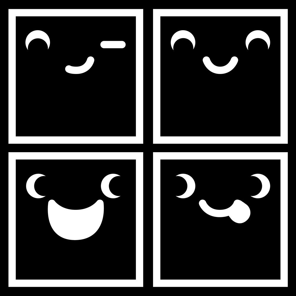Fun Faces art print by Enrique Rodriquez Jr. for $57.95 CAD