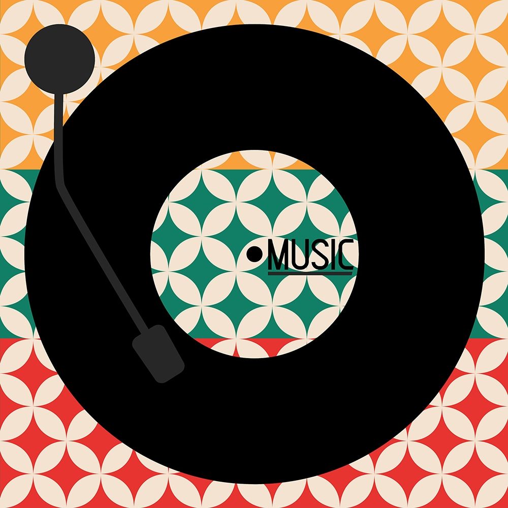 Vinyl Music Retro art print by Enrique Rodriquez Jr. for $57.95 CAD