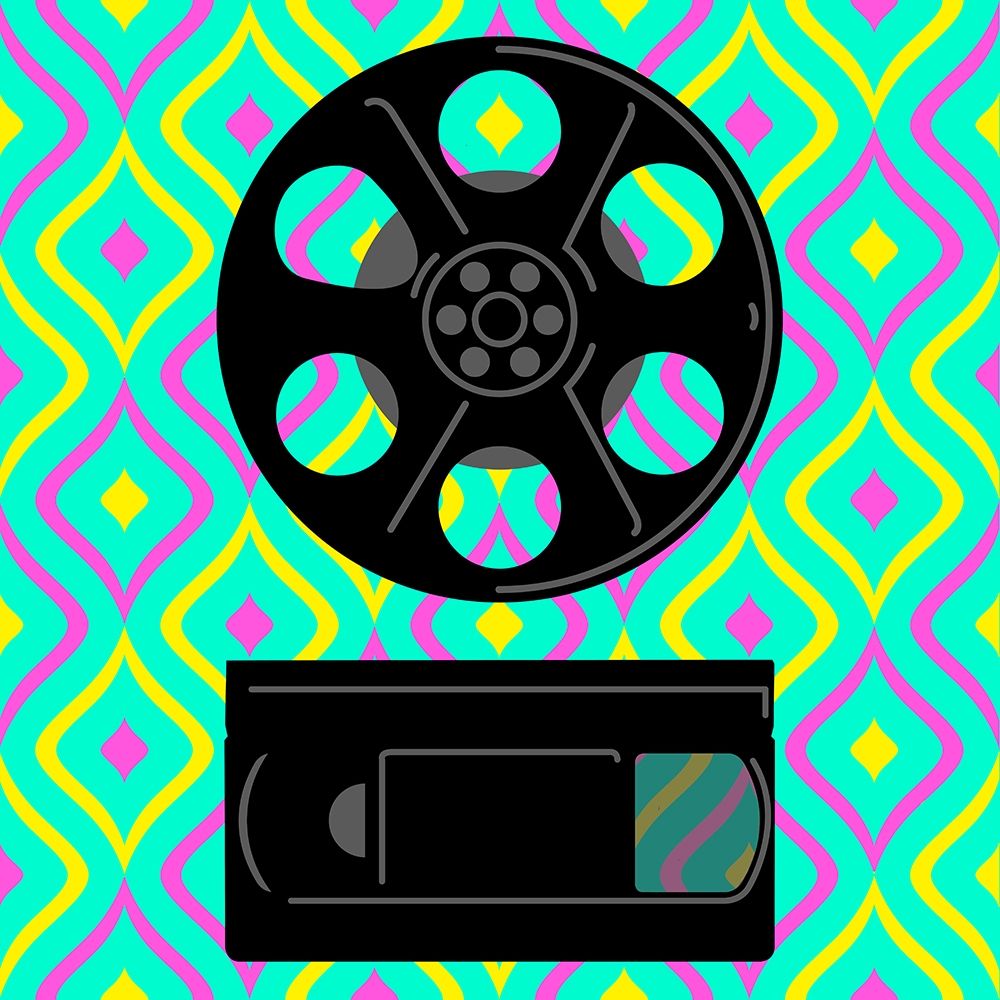 Movie Entertainment 2 Retro art print by Enrique Rodriquez Jr. for $57.95 CAD