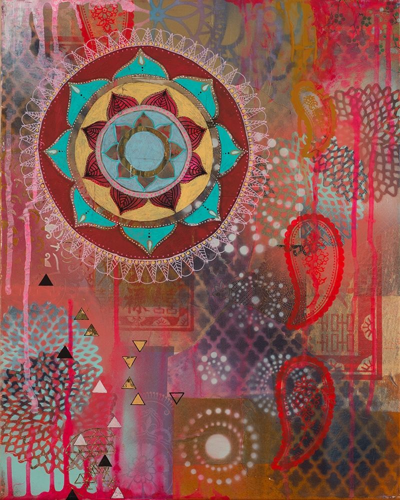 Lotus Flower Paisley 2 art print by Faith Evans-Sills for $57.95 CAD
