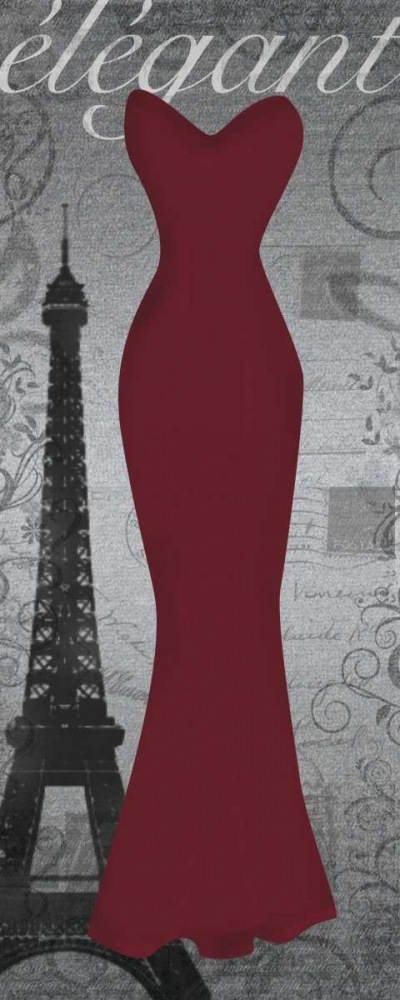 Red Dress Eiffle art print by Lauren Gibbons for $57.95 CAD