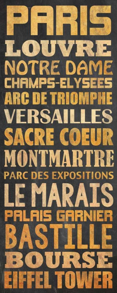 Paris Type art print by Lauren Gibbons for $57.95 CAD