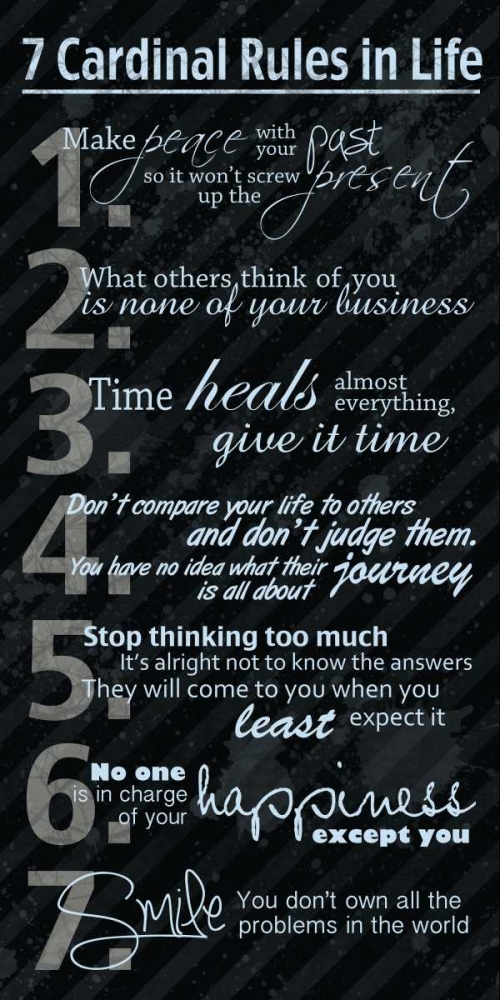 7 Rules Blue art print by Lauren Gibbons for $57.95 CAD
