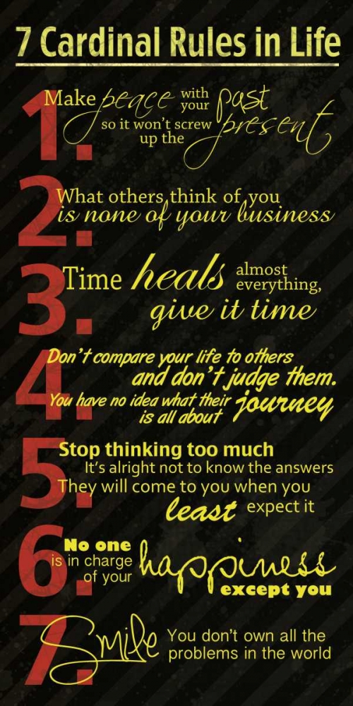 7 Rules art print by Lauren Gibbons for $57.95 CAD