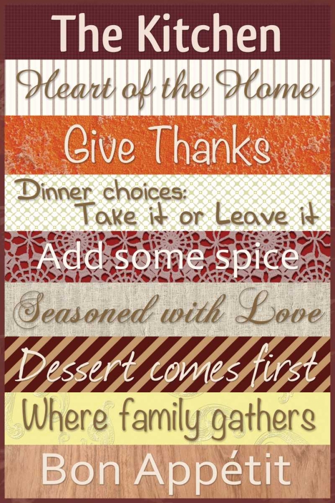 Kitchen Patterns art print by Lauren Gibbons for $57.95 CAD