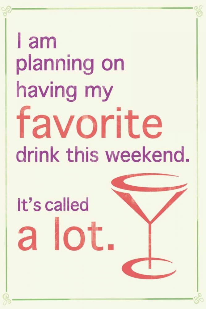 Favorite Drink 2 b art print by Lauren Gibbons for $57.95 CAD