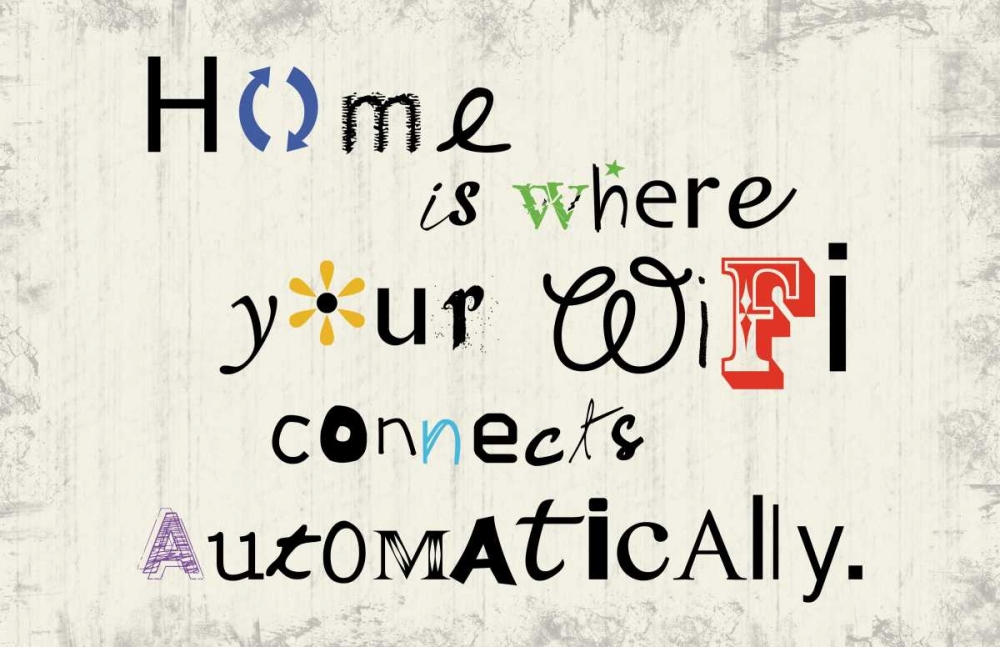 Home Wifi art print by Lauren Gibbons for $57.95 CAD