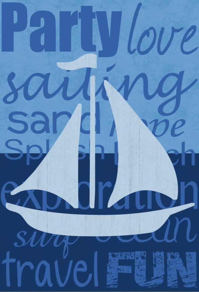 Beach Sail art print by Lauren Gibbons for $57.95 CAD
