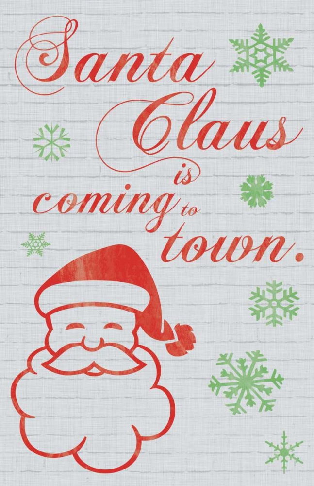 Santa Clause is Coming to Town art print by Lauren Gibbons for $57.95 CAD