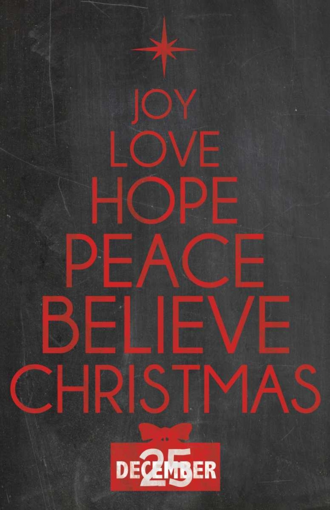 Christmas Type art print by Lauren Gibbons for $57.95 CAD