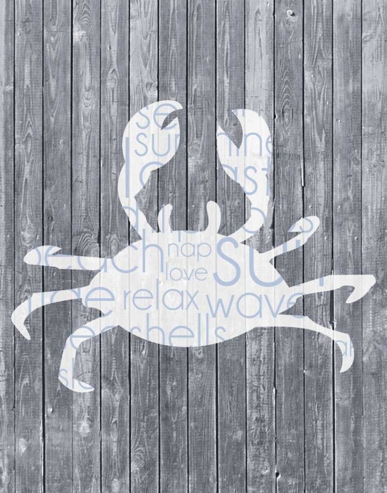 Crab Wood Panel art print by Lauren Gibbons for $57.95 CAD