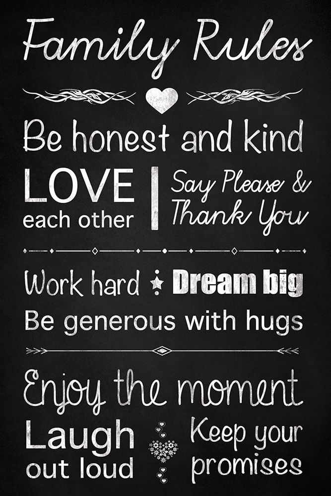 Family Rules art print by Lauren Gibbons for $57.95 CAD