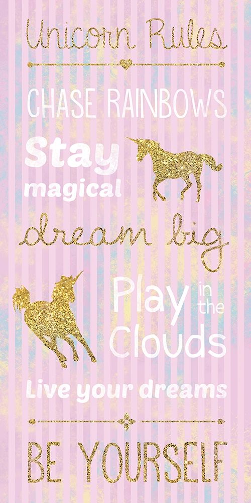Unicorn Rules Pink art print by Lauren Gibbons for $57.95 CAD