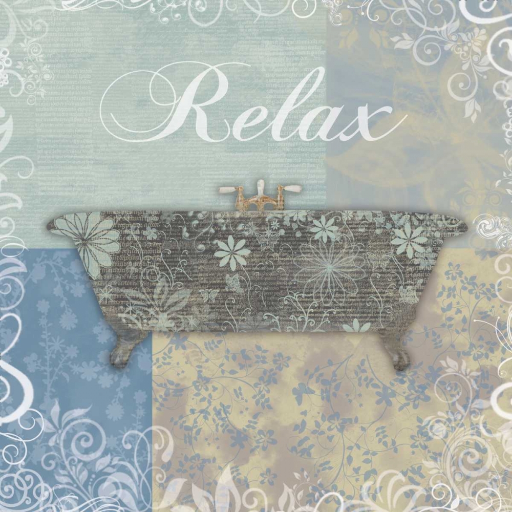 Relax Bath Tub art print by Lauren Gibbons for $57.95 CAD