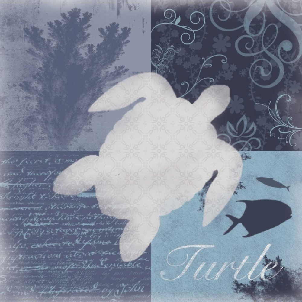 Beach Turtle art print by Lauren Gibbons for $57.95 CAD