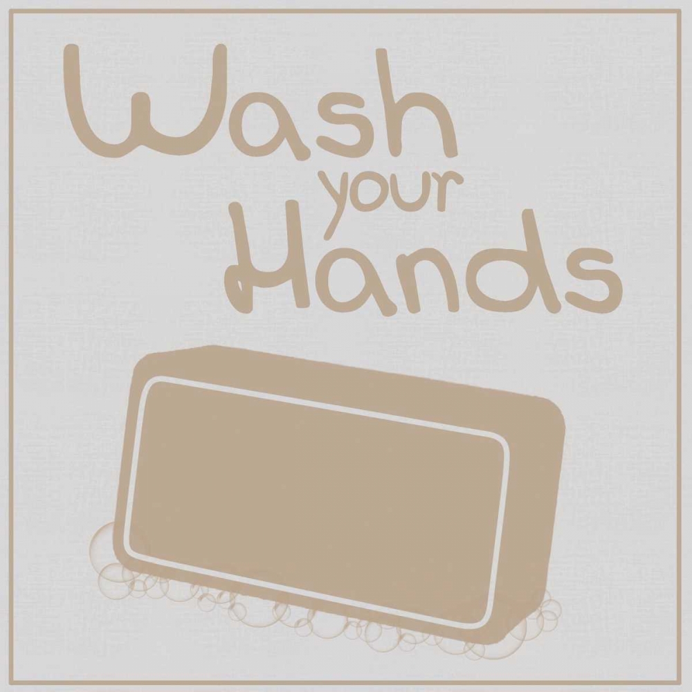 Wash Hands Brown art print by Lauren Gibbons for $57.95 CAD