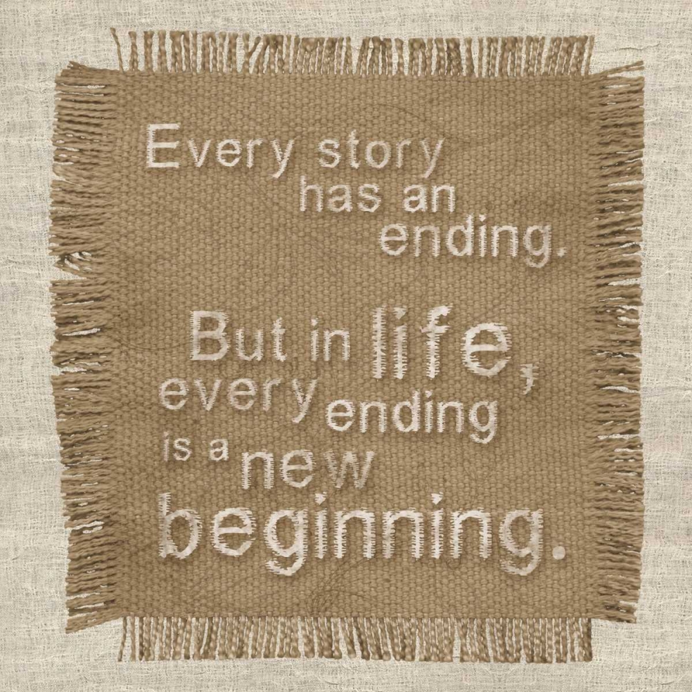 Burlap Beginning art print by Lauren Gibbons for $57.95 CAD
