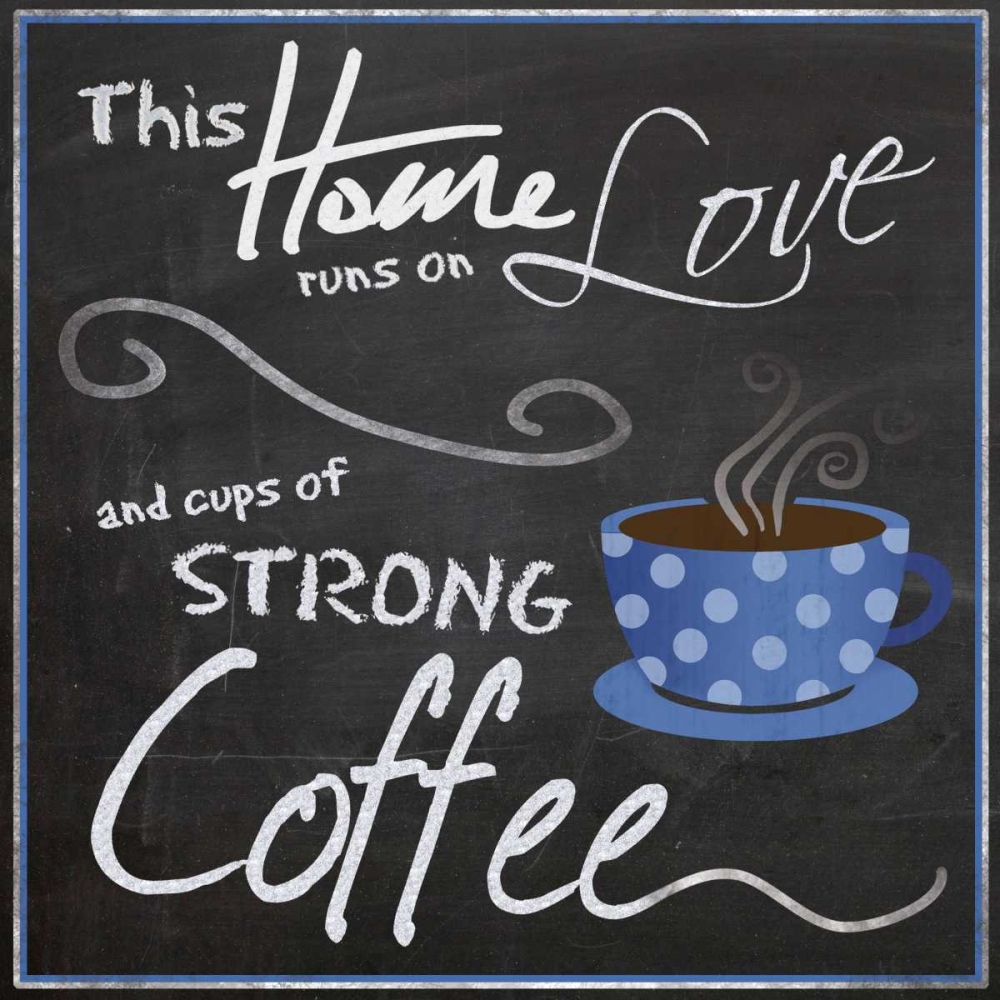 Blue Poka Cup art print by Lauren Gibbons for $57.95 CAD