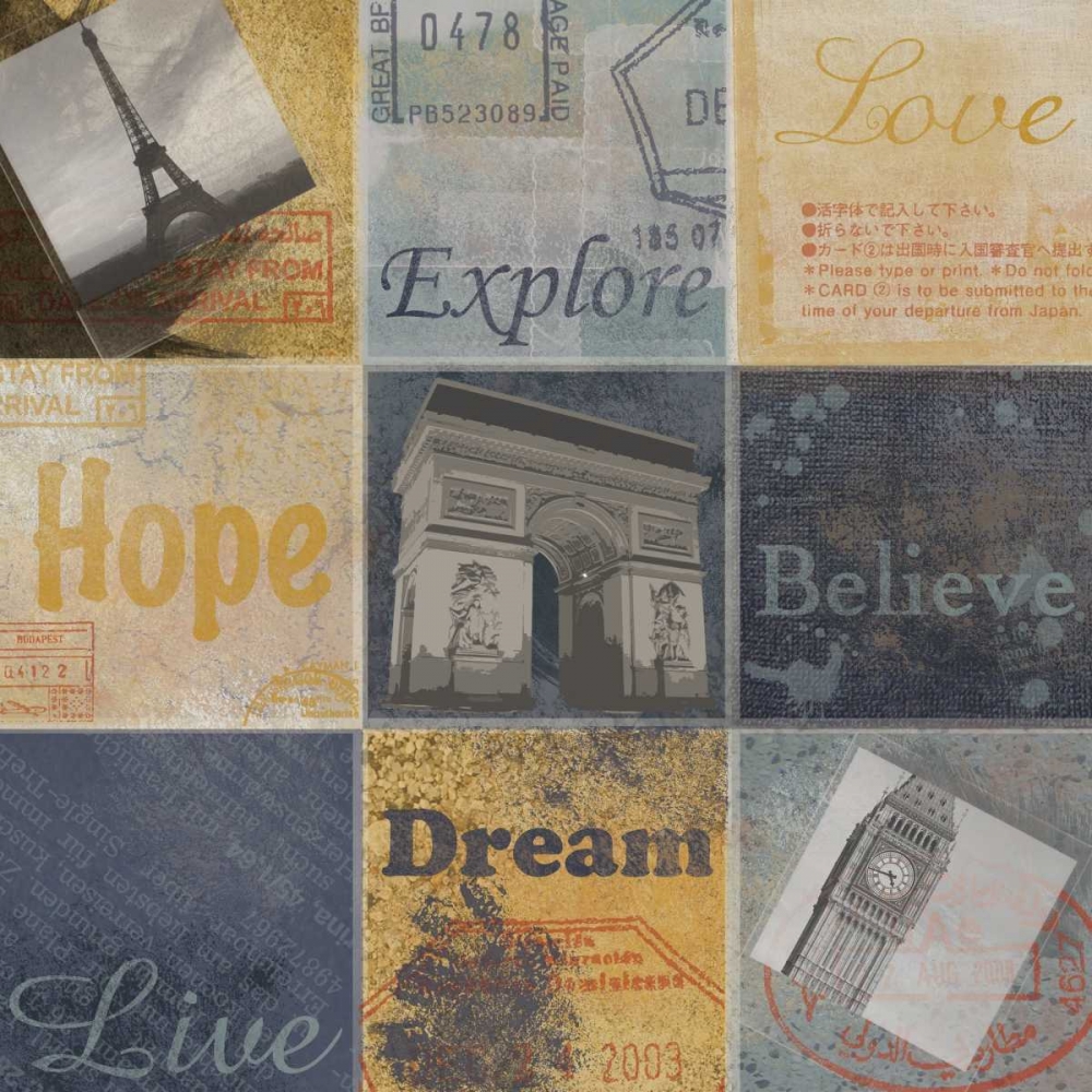 9 Boxes Travel A art print by Lauren Gibbons for $57.95 CAD