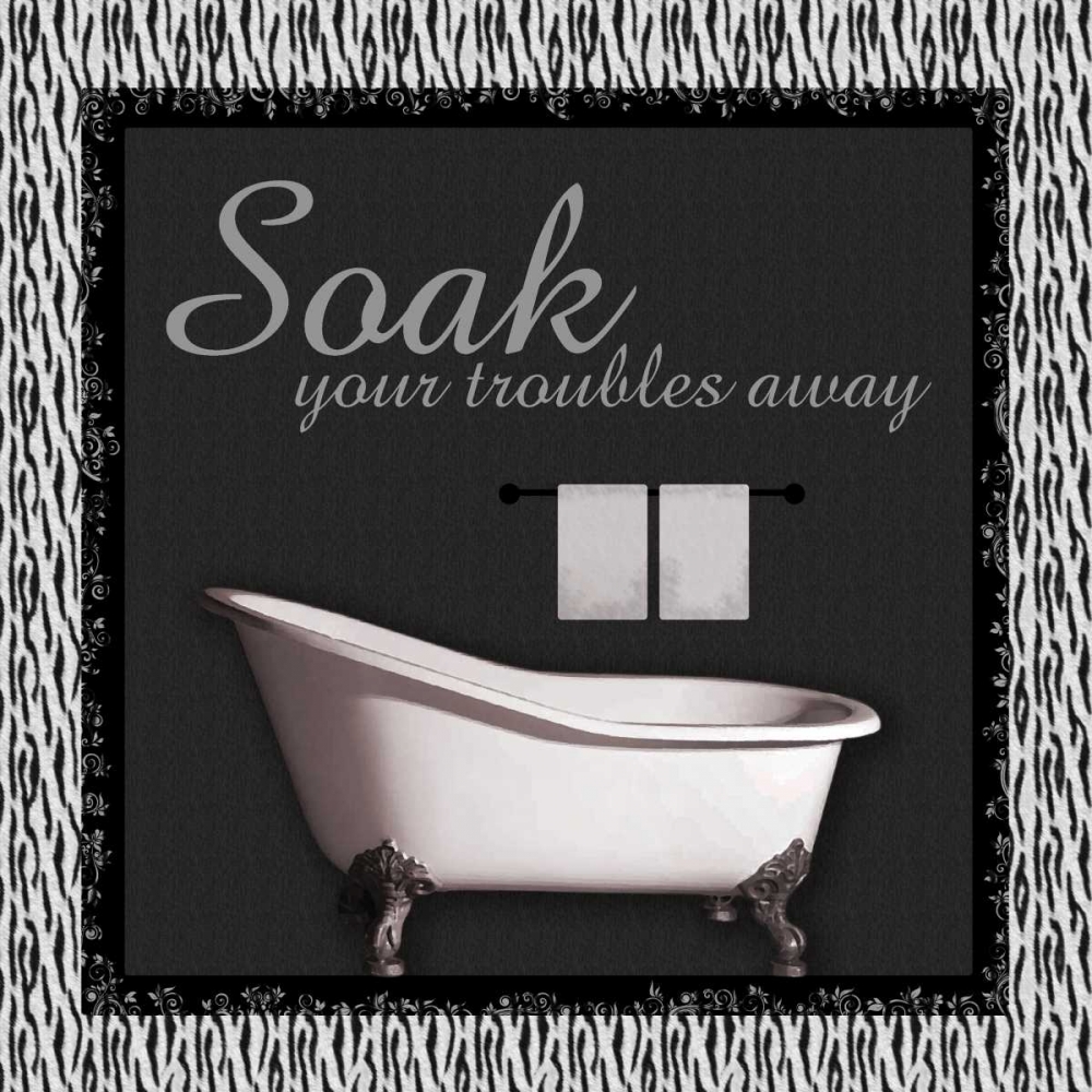BathTub Zebra A art print by Lauren Gibbons for $57.95 CAD