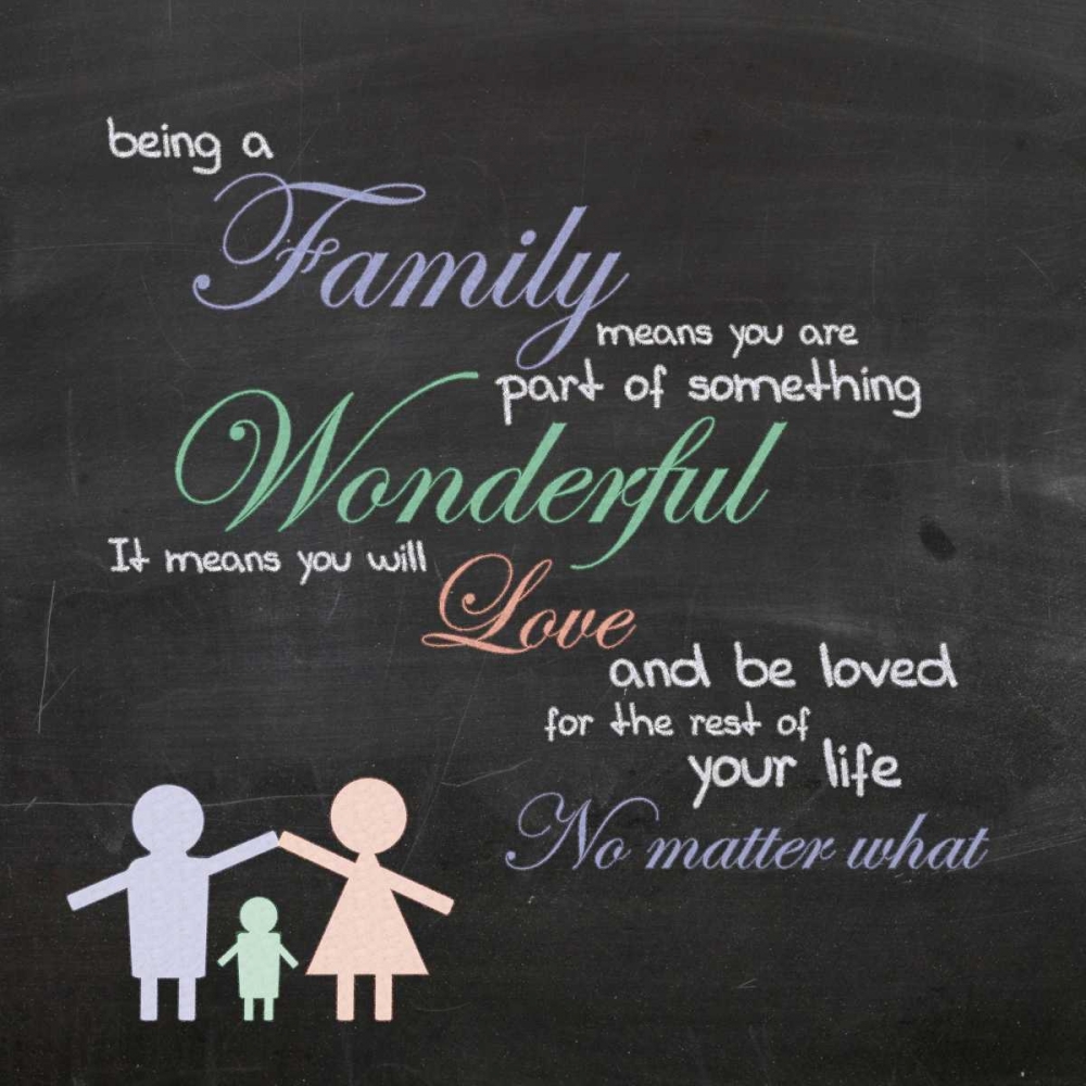 Family Chalk Color NB art print by Lauren Gibbons for $57.95 CAD