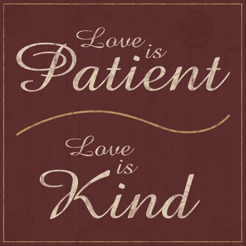 Love is Patient art print by Lauren Gibbons for $57.95 CAD