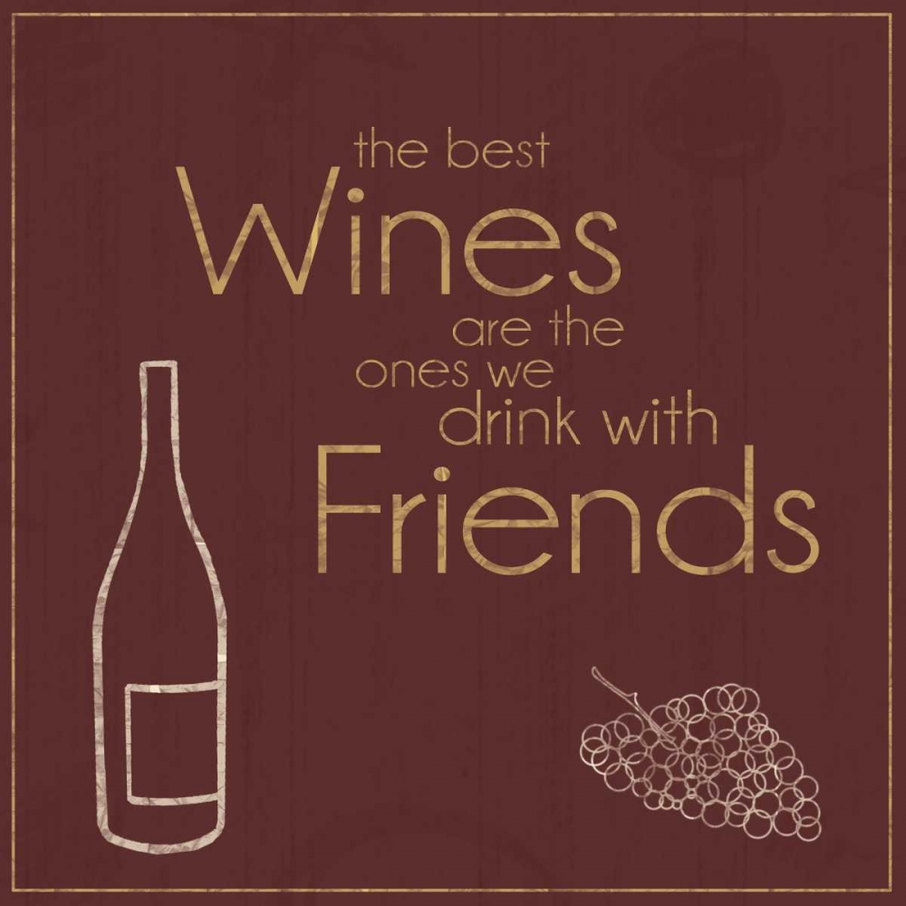 Wine with Friends art print by Lauren Gibbons for $57.95 CAD