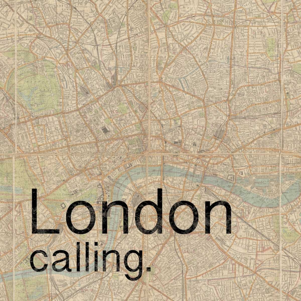 Map London art print by Lauren Gibbons for $57.95 CAD