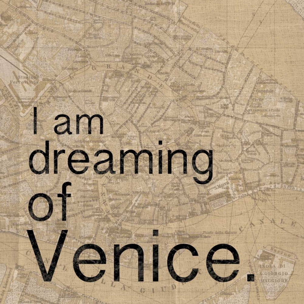 Map Venice art print by Lauren Gibbons for $57.95 CAD