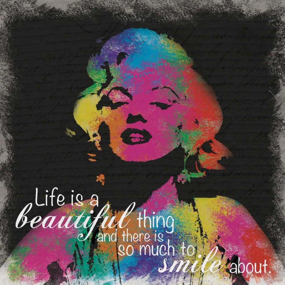 Marilyn Rainbow Smile art print by Lauren Gibbons for $57.95 CAD