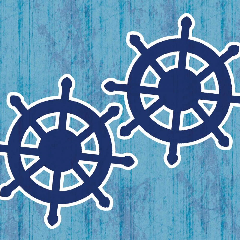 Blue Wheel art print by Lauren Gibbons for $57.95 CAD