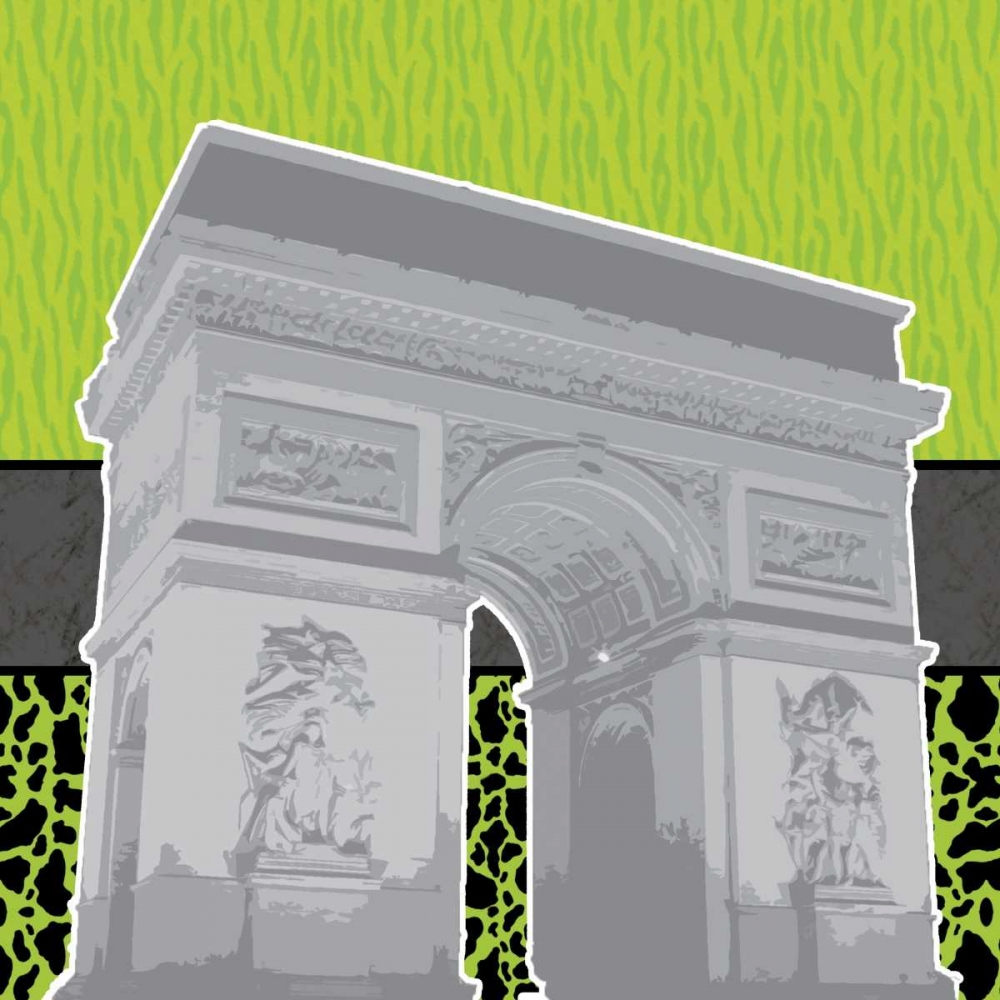 Eiffel Tween Green 2 art print by Lauren Gibbons for $57.95 CAD