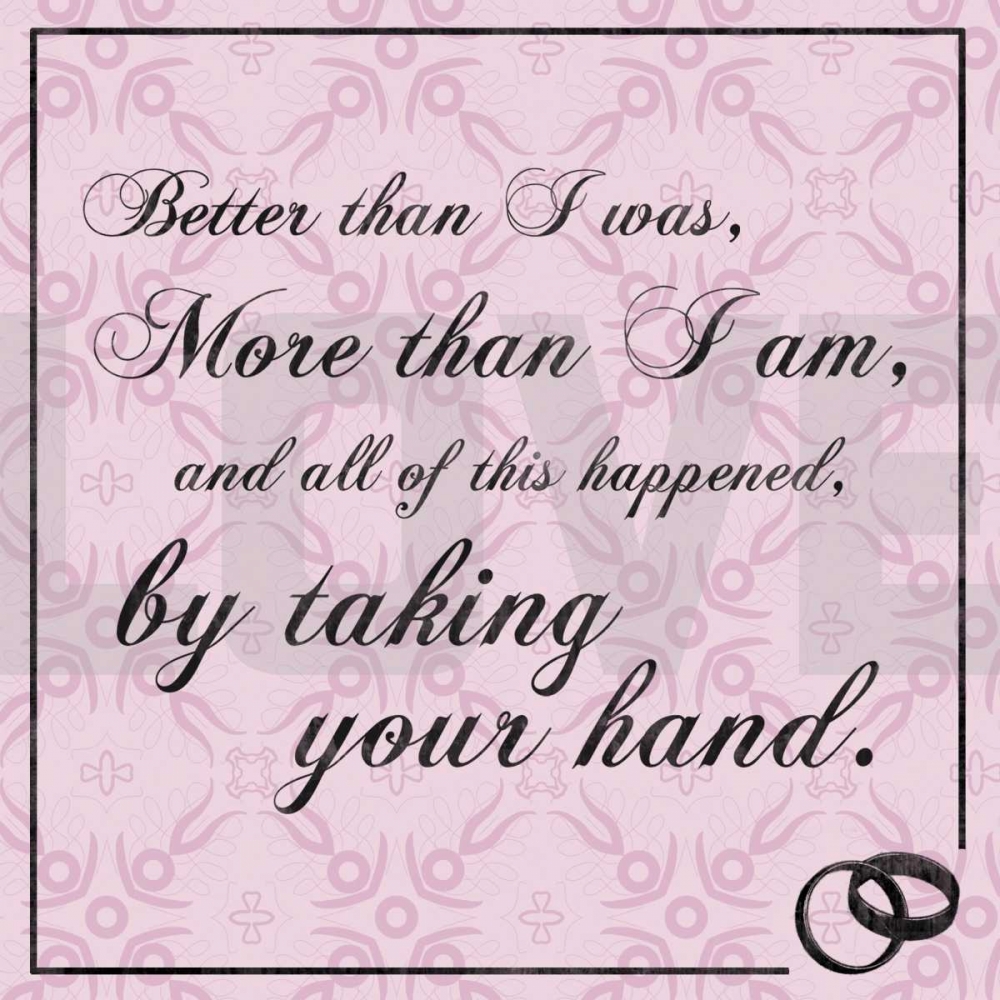 Wedding Hands Pink art print by Lauren Gibbons for $57.95 CAD