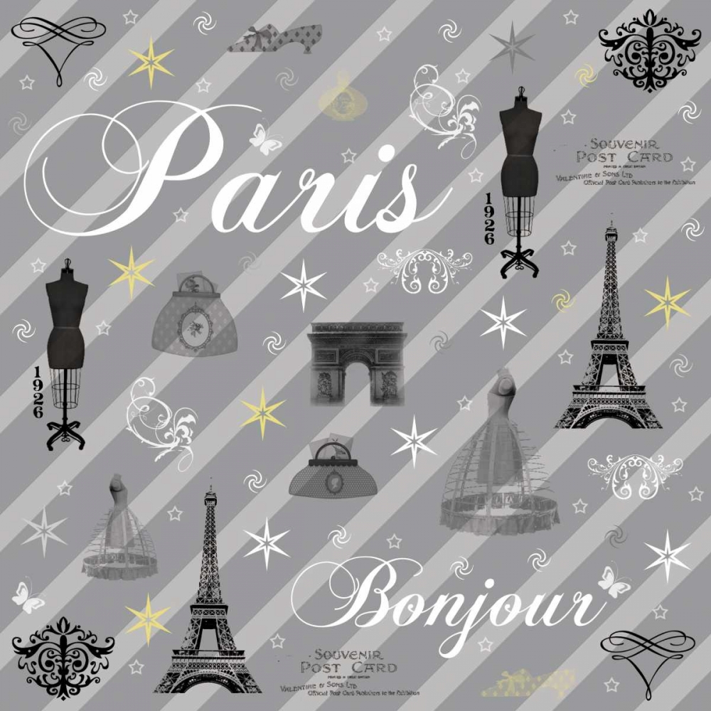 Paris Gray art print by Lauren Gibbons for $57.95 CAD