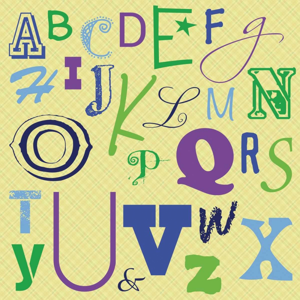 Kids Alphabet art print by Lauren Gibbons for $57.95 CAD