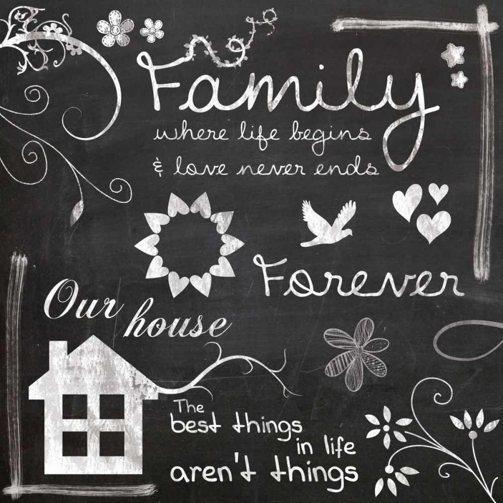Family Chalk art print by Lauren Gibbons for $57.95 CAD