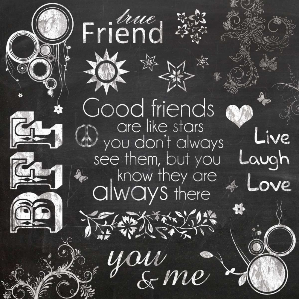 Friend Chalk art print by Lauren Gibbons for $57.95 CAD