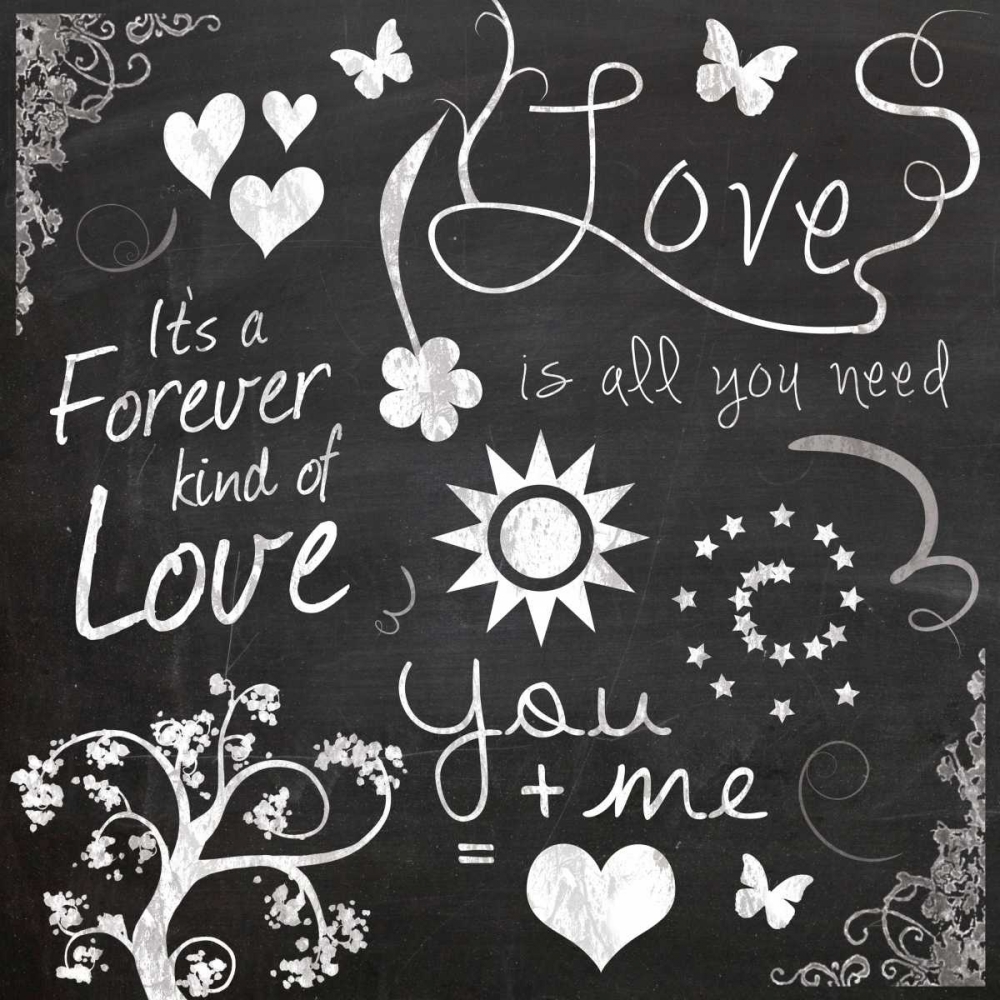 Love Chalk art print by Lauren Gibbons for $57.95 CAD