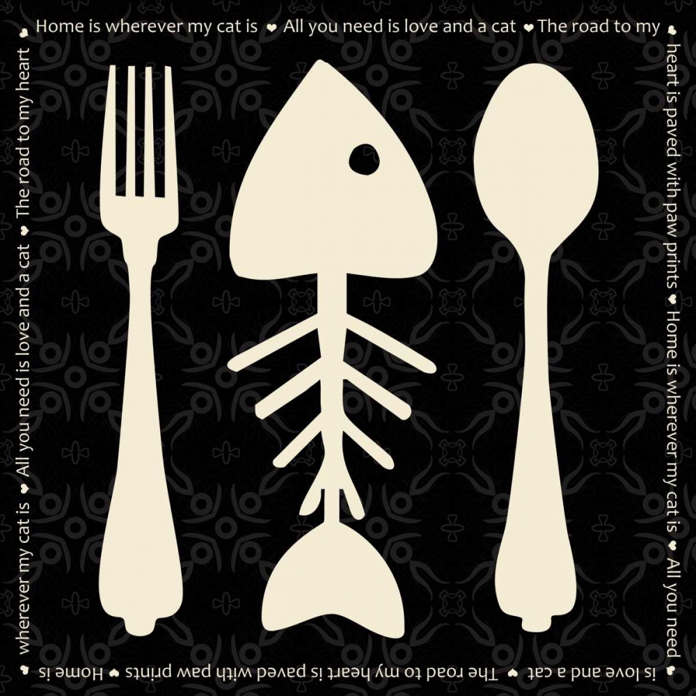Cat Dine art print by Lauren Gibbons for $57.95 CAD